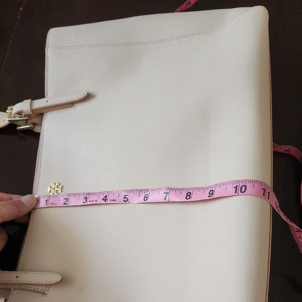 Tory Burch Blush Saffiano Leather Tote Bag Dust Bag Included - Picture 15 of 15